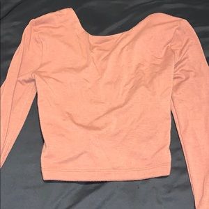 Backless long sleeve top